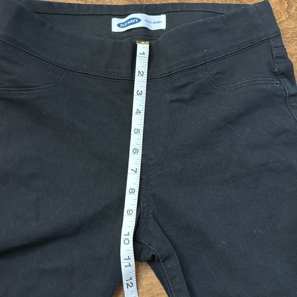 Old Navy pull on black super skinny jeans - Picture 2 of 7
